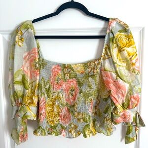 Express cropped summer top XL